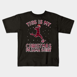 This Is My Christmas Soccer Pajama Gift For Boys Football Kids T-Shirt